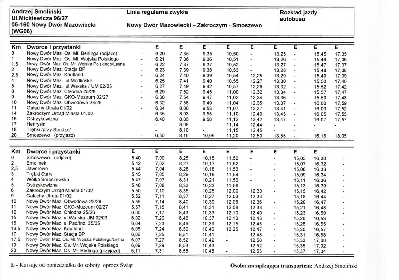 rozkad jazdy autobusw